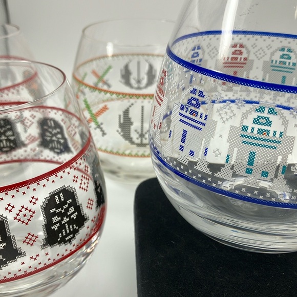 Star Wars Ugly Sweater holiday drink Set of 4 - Picture 15 of 15
